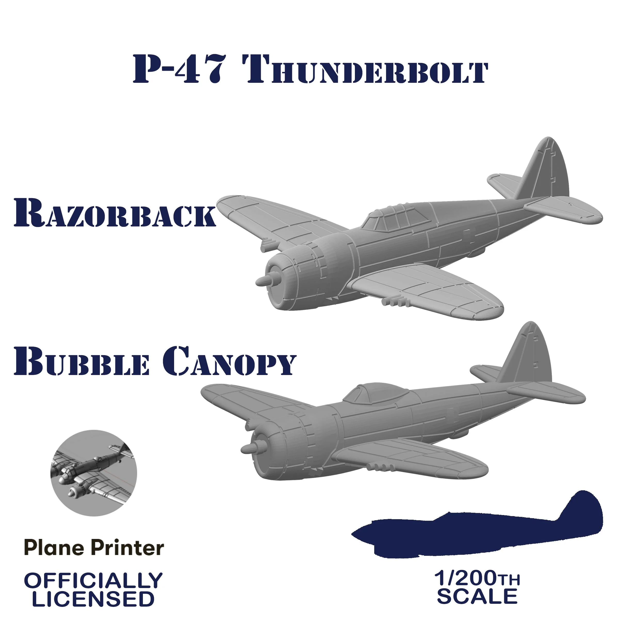 Resin P-47 Thunderbolt 1/200 — Lead Pursuit Podcast